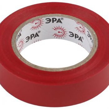 Изолента Эра 15мм х 10м красный (10/500)
