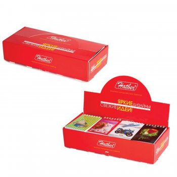 Блокнот А7 40л HATBER Ассорти 65*100мм гребень в дисплее (4/12)