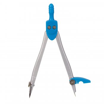 Циркуль Brauberg "Klasse" 115мм пластиковый пенал ассорти дисплей (1/24)