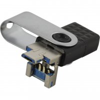 Флэш-диск SmartBuy 128GB USB 3.0 TRIO (USB Type-A + USB Type-C + micro USB) черный