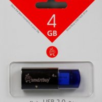 Флэш-диск SmartBuy  4GB Click синий