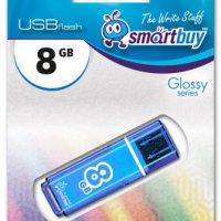 Флэш-диск SmartBuy  8GB Glossy синий