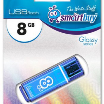 Флэш-диск SmartBuy  8GB Glossy синий