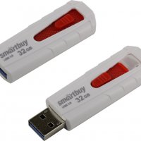 Флэш-диск SmartBuy 32GB USB 3.0 Iron белый/красный