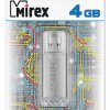 Флэш-диск Mirex 4GB Unit серебро, металлический корпус