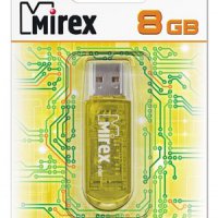 Флэш-диск Mirex 8GB Elf желтый