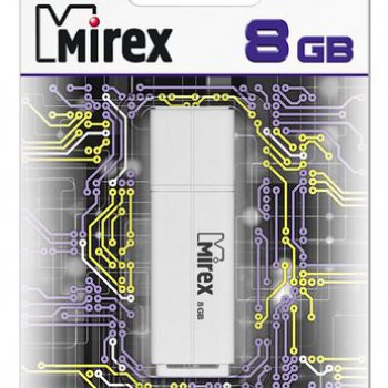 Флэш-диск Mirex 8GB Line белый