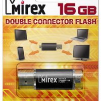 Флэш-диск Mirex 16GB Smart черный (USB/microUSB)