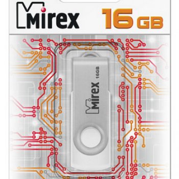 Флэш-диск Mirex 16GB Swivel белый
