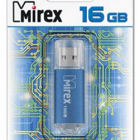Флэш-диск Mirex 16GB Unit синий, металлический корпус