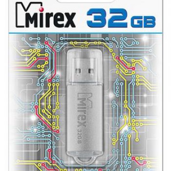 Флэш-диск Mirex 32GB Unit серебро, металлический корпус