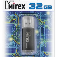 Флэш-диск Mirex 32GB Unit черный, металлический корпус