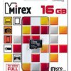 Карта micro-SD Mirex 16GB Class 10 UHS-I 45MB/s (SDHC) (без адаптера)