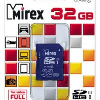 Карта micro-SD Mirex 32GB Class 10 (SDHC) UHS-I (без адаптера)