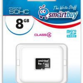 Карта micro-SD SmartBuy 8GB Class 4 (SDHC) (без адаптера)