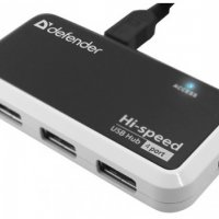 USB- хаб Defender Quadro Infix USB 2.0 4порта, кабель 1м
