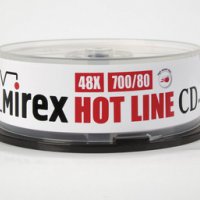 Диск CD-R Mirex 48x HOTLINE Cake box (25/300)