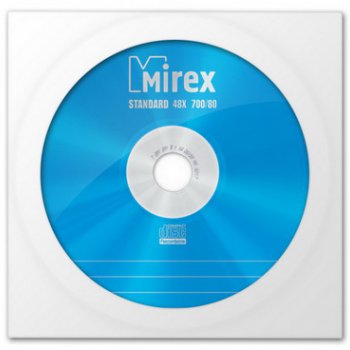 Диск CD-R Mirex 48x Конверт (1/10/150/600)