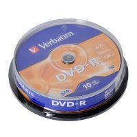 Диск DVD-R Verbatim 16х Cake box (10/200)