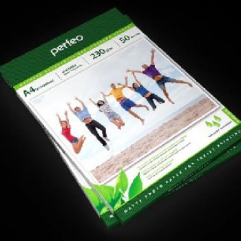 Бумага А4 Perfeo 230 г/м2, матовая, 50 листов (1/20)