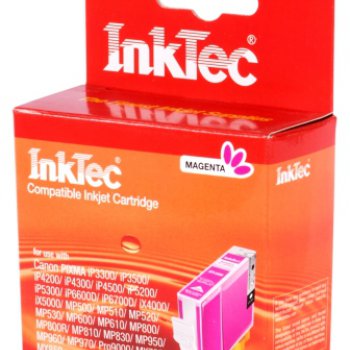 Картридж INKTEC CANON CLI-8M для PIXMA iP4200/ iP4300/ iP5300/ Pro9000 magenta