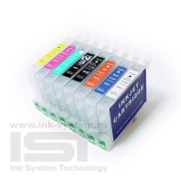Комплект перезаправляемых картриджей IST EPSON T0540 -0544/Т0547-0549 для Stylus Photo R800/R1800 набор 8 шт (с авточипами)