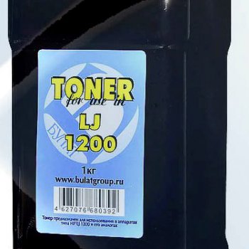 Тонер БУЛАТ HP LJ 1200 1 кг для LJ 1000/1200 Canon LBP-3200 (1/12)