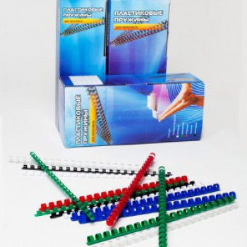 Пружина пластиковая 8 мм (50л) (100 шт.) белый