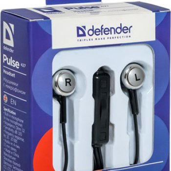 Гарнитура вкладыши Defender Pulse 427 черн