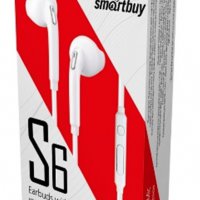 Гарнитура вкладыши SmartBuy  202K S6 белый коробка (60)