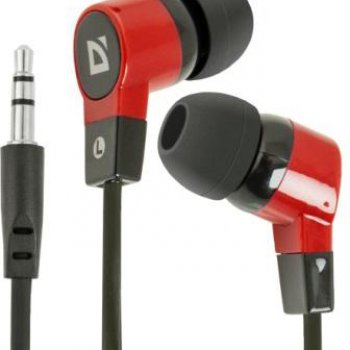 Наушники вкладыши Defender Basic-619 черный/красн (50)