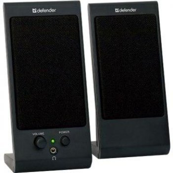 Колонки 2.0 Defender SPK-170 2x2Вт jack3.5 черный (40)