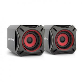 Колонки 2.0 Perfeo  812 Cube 2x5Вт USB jack3.5 черный