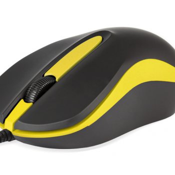Мышь SmartBuy 329 One 2кн 1200dpi черный/желтый (100)