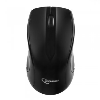 Мышь Gembird 320 3 кн, 1000 DPI, черный, беспроводная, батарейки в комплекте, блистер (1/100)