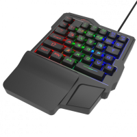Клавиатура Ritmix игровая 209 USB многоцветная подсветка кнопок и символов черный (1/20)
