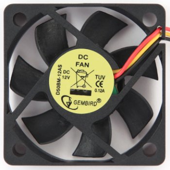 Вентилятор GEMBIRD 50*50*10, подшипник, 3 pin, провод 25 см (1/400)