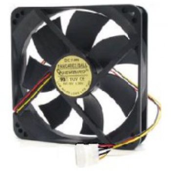 Вентилятор GEMBIRD 80*80*25, втулка, 4 pin Molex, провод 30 см (1/100)