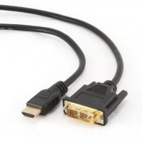 Кабель HDMI - DVI  3м Gold Gembird
