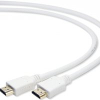 Кабель HDMI - HDMI  1.0м Gold v2.0 Cablexpert  белый