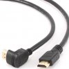 Кабель HDMI(M)-HDMI(M) 3 м, v1.4, позолоченные контакты, угловой, Gembird, черный (1/80)