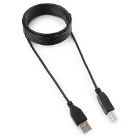 Кабель USB AM - BM 3 м, Гарнизон, черный (100)