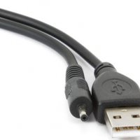 Кабель USB AM - DC 2.5мм 5V 2A (для планшетов Android), 0.7м, экранированный, Gembird, черный (1/250)
