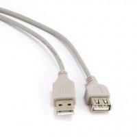 Удлинитель USB AM - AF 1.8 м, Gembird, белый (1/200)