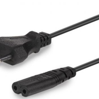 Кабель питания аудио/видео 0.5 м, CEE 7/16 - C7, 2-pin, 2.5А, Cablexpert, черный (1/200)