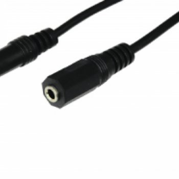 Кабель-удлинитель джек 3.5мм - джек 3.5мм 5м Rexant черный (10)