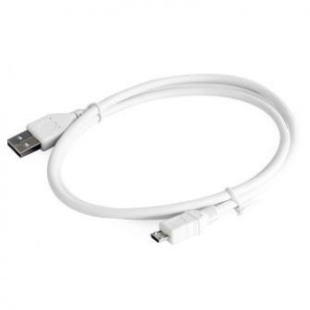 Кабель USB-microB  0.5м Cablexpert белый (400)