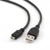 Кабель USB-microB  0.5м Cablexpert золочёные контакты черный (400)