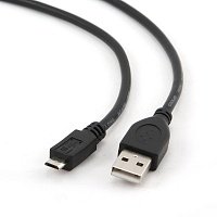 Кабель USB-microB  1м Cablexpert черный (200)