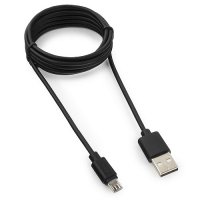 Кабель USB-microB 1.8м Гарнизон черный (200)